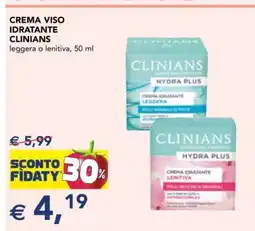 Esselunga Crema Viso Idratante Clinians offerta