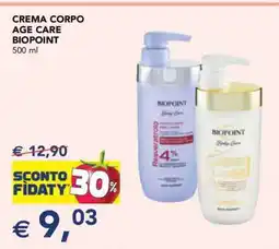 Esselunga CREMA CORPO AGE CARE BIOPOINT offerta