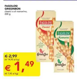 Esselunga Fagolosi Grissinbon offerta