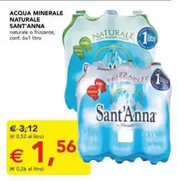 Esselunga Acqua Minerale Naturale Sant'Anna offerta
