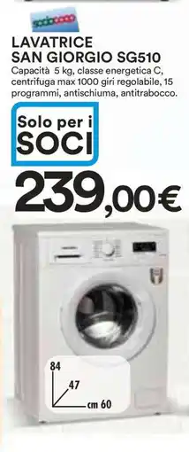 Coop LAVATRICE SAN GIORGIO SG510 offerta