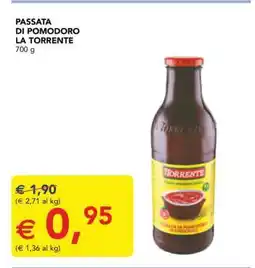 Esselunga Passata di Pomodoro La Torrente offerta
