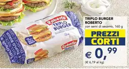 Esselunga TRIPLO BURGER ROBERTO offerta