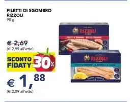 Esselunga Filetti di Sgombro Rizzoli offerta