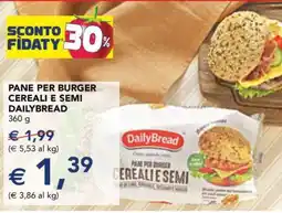 Esselunga PANE PER BURGER CEREALI E SEMI DAILYBREAD offerta