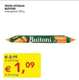 Esselunga Pasta Sfoglia Buitoni offerta