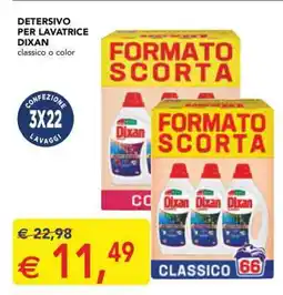 Esselunga Detersivo per lavatrice Dixan offerta