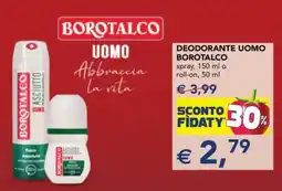 Esselunga DEODORANTE UOMO BOROTALCO offerta
