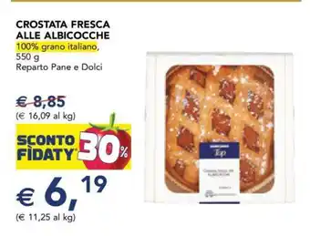 Esselunga Crostata fresca alle albicocche offerta