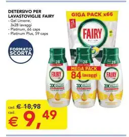Esselunga DETERSIVO PER LAVASTOVIGLIE FAIRY offerta