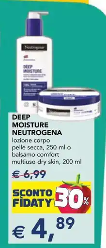 Esselunga DEEP MOISTURE NEUTROGENA offerta