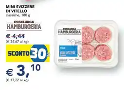Esselunga Mini Svizzere di Vitello offerta