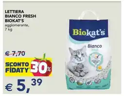 Esselunga LETTIERA BIANCO FRESH BIOKAT'S offerta