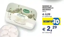 Esselunga Nodino di Mozzarella Deliziosa offerta