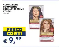 Esselunga COLORAZIONE PERMANENTE EXCELLENCE CREME L'ORÉAL offerta