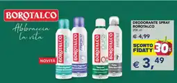 Esselunga Deodorante spray Borotalco offerta