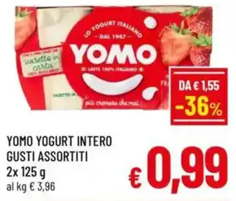 A&O Yomo yogurt intero gusti assortiti offerta