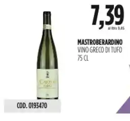 Carico Cash & Carry Mastroberardino vino greco di tufo offerta