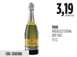 Carico Cash & Carry Toso prosecco extra dry doc offerta