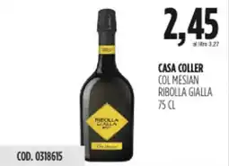 Carico Cash & Carry Casa coller colmesian ribolla gialla offerta