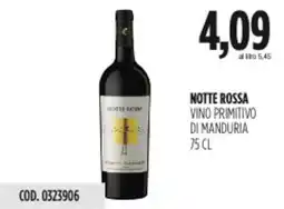Carico Cash & Carry Notte rossa vino primitivo di manduria offerta