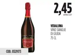 Carico Cash & Carry Veraluna vino sangue di giuda offerta