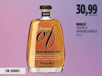 Carico Cash & Carry Bonollo grappa of amarone barrique offerta