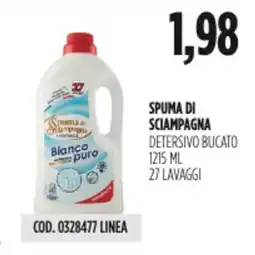 Carico Cash & Carry Spuma di sciampagna detersivo bucato offerta