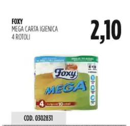 Carico Cash & Carry Foxy mega carta igienica 4 rotoli offerta