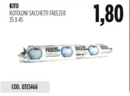 Carico Cash & Carry Kito rotoloni sacchetti freezer 35x45 offerta