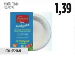 Carico Cash & Carry Piatti fondi 35 pezzi offerta