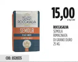 Carico Cash & Carry Roccasalva semola rimacinata di grano duro offerta