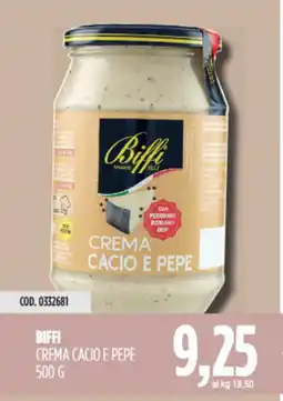 Carico Cash & Carry Biffi crema cacio e pepe offerta