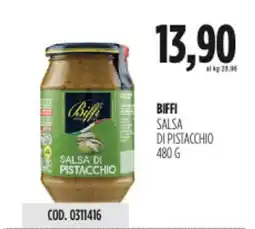 Carico Cash & Carry Biffi salsa di pistacchio offerta