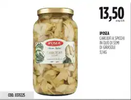 Carico Cash & Carry Iposea carciofi a spicchi in olio di semi di girasole offerta