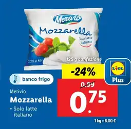 Lidl Merivio Mozzarella offerta