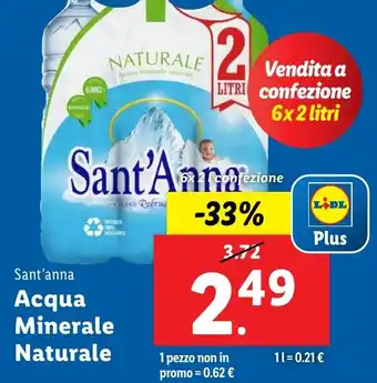 Lidl Sant'anna Acqua Minerale Naturale offerta