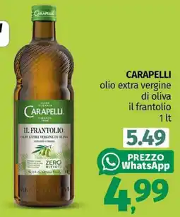 Pam CARAPELLI olio extra vergine di oliva il frantolio offerta
