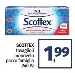 Pam SCOTTEX tovaglioli monovelo pacco famiglia offerta