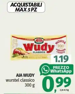 Pam AIA WUDY wurstel classico offerta