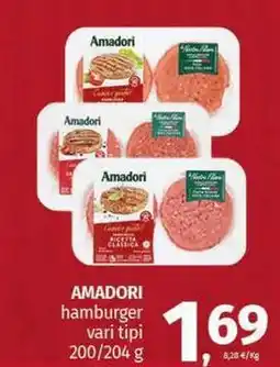 Pam AMADORI hamburger vari tipi offerta