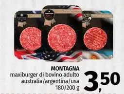 Pam MONTAGNA maxiburger di bovino adulto australia/argentina/usa offerta
