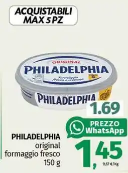 Pam PHILADELPHIA original formaggio fresco offerta
