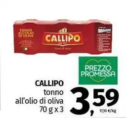 Pam CALLIPO tonno all'olio di oliva offerta