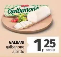 Pam GALBANI galbanone all'etto offerta