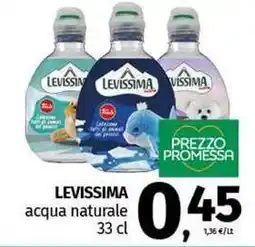 Pam LEVISSIMA acqua naturale offerta