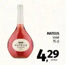 Pam MATEUS rosè offerta