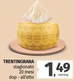 Pam TRENTINGRANA stagionato 20 mesi dop - all'etto offerta