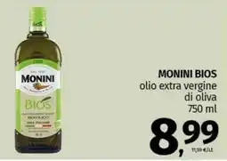 Pam MONINI BIOS olio extra vergine di oliva offerta