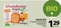 GRISSIN BON le fresche biscottate integrali bio